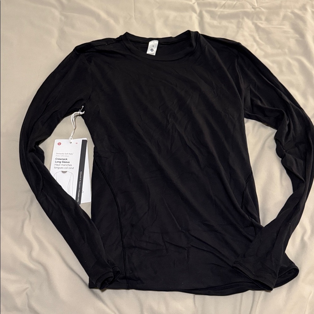 Lululemon Nulu Black Long Sleeve Shirt